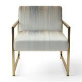 Gentle Gray Serenity - Modern Arm Chair