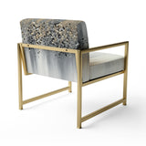 Gentle Gray Serenity - Modern Arm Chair