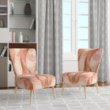 Nutshell Waves Abstract Watercolor - Modern Arm Chair