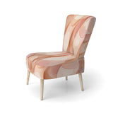 Nutshell Waves Abstract Watercolor - Modern Arm Chair