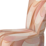 Nutshell Waves Abstract Watercolor - Modern Arm Chair
