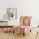 Nutshell Waves Abstract Watercolor - Modern Arm Chair