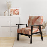 Nutshell Waves Abstract Watercolor - Modern Arm Chair