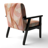 Nutshell Waves Abstract Watercolor - Modern Arm Chair