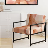 Nutshell Waves Abstract Watercolor - Modern Arm Chair