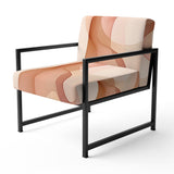 Nutshell Waves Abstract Watercolor - Modern Arm Chair