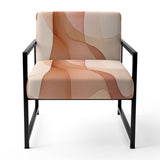 Nutshell Waves Abstract Watercolor - Modern Arm Chair