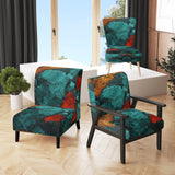 Passage Of Time In Vintage Teal - Modern Arm Chair