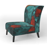 Passage Of Time In Vintage Teal - Modern Arm Chair