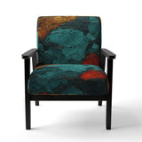 Passage Of Time In Vintage Teal - Modern Arm Chair