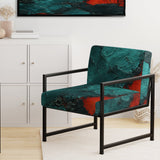 Passage Of Time In Vintage Teal - Modern Arm Chair