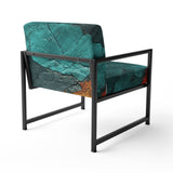 Passage Of Time In Vintage Teal - Modern Arm Chair