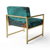 Passage Of Time In Vintage Teal - Modern Arm Chair