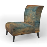 Passage Of Time Vintage Nutshell And Retro Blue - Modern Accent Side Chair