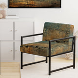 Passage Of Time Vintage Nutshell And Retro Blue - Modern Accent Side Chair