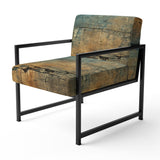 Passage Of Time Vintage Nutshell And Retro Blue - Modern Accent Side Chair