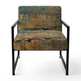 Passage Of Time Vintage Nutshell And Retro Blue - Modern Accent Side Chair