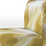 Tropical Golden Palm Leaves - Modern Arm Chair