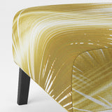 Tropical Golden Palm Leaves - Modern Arm Chair