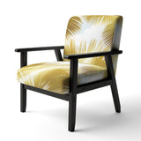 Tropical Golden Palm Leaves - Modern Arm Chair
