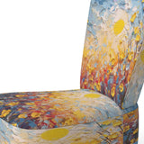 Summer Flower Field Of Poppies And Buttercups - Upholstered Traditional Accent Chairs