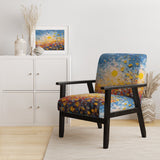 Summer Flower Field Of Poppies And Buttercups - Upholstered Traditional Accent Chairs