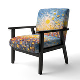 Summer Flower Field Of Poppies And Buttercups - Upholstered Traditional Accent Chairs