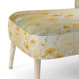 Blooming Yellow Poppy Flowers In The Meadows - Traditional Accent Slipper Chair