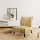 Blooming Yellow Poppy Flowers In The Meadows - Traditional Accent Slipper Chair