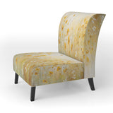 Blooming Yellow Poppy Flowers In The Meadows - Traditional Accent Slipper Chair