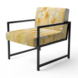 Blooming Yellow Poppy Flowers In The Meadows - Traditional Accent Slipper Chair
