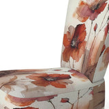 Red Poppy Flowers Delicate Retro Watercolor - Upholstered Traditional Accent Chairs