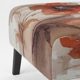 Red Poppy Flowers Delicate Retro Watercolor - Upholstered Traditional Accent Chairs