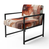 Red Poppy Flowers Delicate Retro Watercolor - Upholstered Traditional Accent Chairs