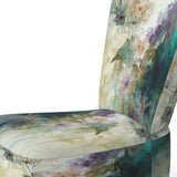 Blue Poppy Flowers Delicate Retro Watercolor - Upholstered Traditional Accent Chairs