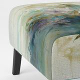 Blue Poppy Flowers Delicate Retro Watercolor - Upholstered Traditional Accent Chairs