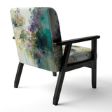 Blue Poppy Flowers Delicate Retro Watercolor - Upholstered Traditional Accent Chairs