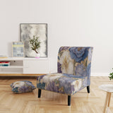 White Hibiscus Blossoming Retro Illustration - Traditional Arm Chair