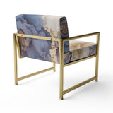 White Hibiscus Blossoming Retro Illustration - Traditional Arm Chair
