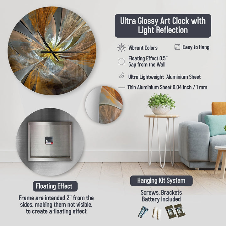 Designart Watche Metaphysical Horology - Fashion Metal Wall Clock