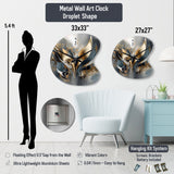 Indian Art Tropical Paradise III - Asymmetric Metal Wall Clock