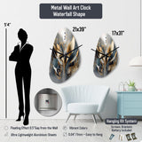 Indian Art Tropical Paradise III - Asymmetric Metal Wall Clock