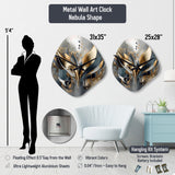 Crow Royal Majesty I - Asymmetric Metal Wall Clock