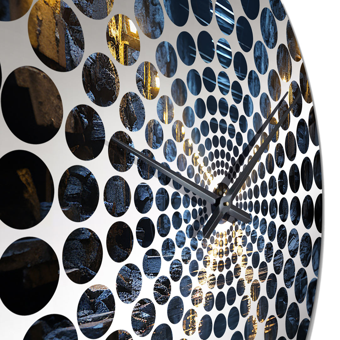 Urban Industrial Tunnel Serenity II - Architecture Metal Wall Clock