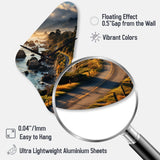USA Big Sur California Landscape I - Asymmetric Metal Wall Clock