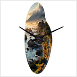 USA Big Sur California Landscape I - Asymmetric Metal Wall Clock