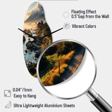 USA Big Sur California Landscape I - Asymmetric Metal Wall Clock