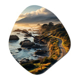USA Big Sur California Landscape I - Asymmetric Metal Wall Clock