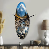 USA Grand Teton National Park - Asymmetric Metal Wall Clock