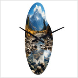 USA Grand Teton National Park - Asymmetric Metal Wall Clock